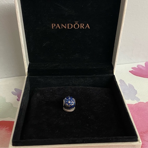 Pandora Silver Enamel Christmas Night Bead - Picture 4 of 4